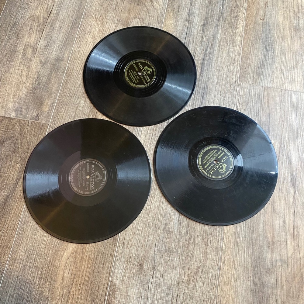 Vintage RCA Victor 78 RPM Records Lot of 3, Shellac Untested, Collectible Music - Picture 2 of 5